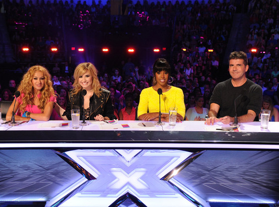 Paulina Rubio, Demi Lovato, Kelly Rowland, Simon Cowell, X Factor Paulina Rubio, Demi Lovato, Kelly Rowland, Simon Cowell, X Factor